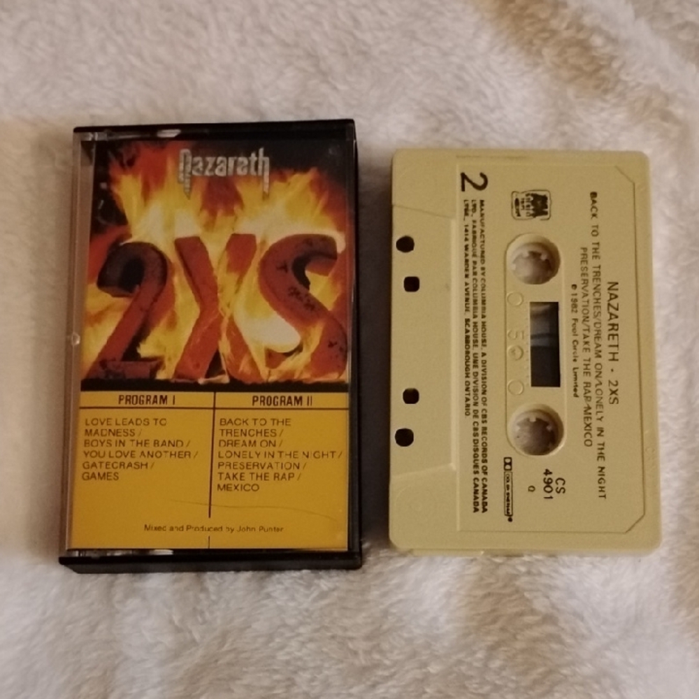 Nazareth 2XS Cassette Tape
